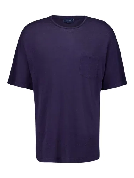 Tricou Frescobol Carioca cu decolteu rotund albastru