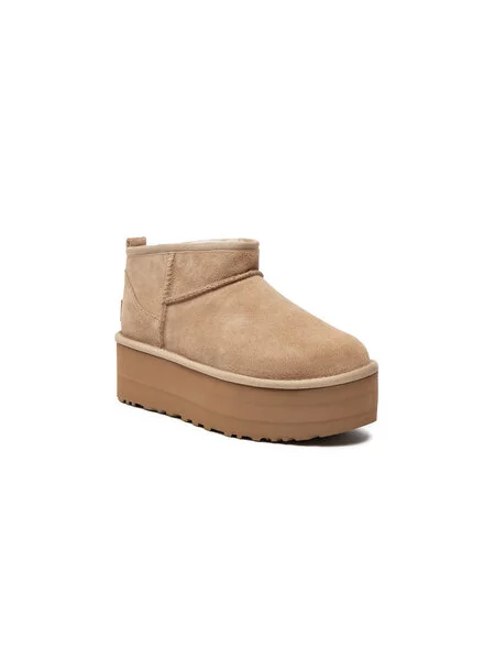 Snehule Ugg Classic Ultra Mini Platform béžová