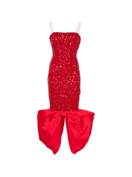 Rochie maxi Rotate Birger Christensen cu paiete roșu