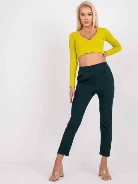 Pantaloni Fashionhunters verde