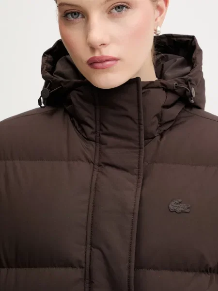 Пуховик Lacoste коричневый