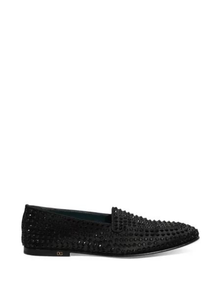 Kamínky loafers Dolce & Gabbana černé