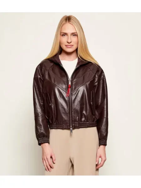 MAX&Co. Geacă de piele MCORICETTA maro