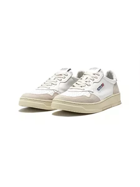 Sneakers Autry Medalist Low Wom White Leather/ Beige Suede EUR 36 białe