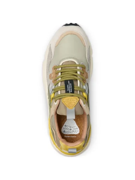 Szarvasbőr virágos sneaker Flower Mountain zöld