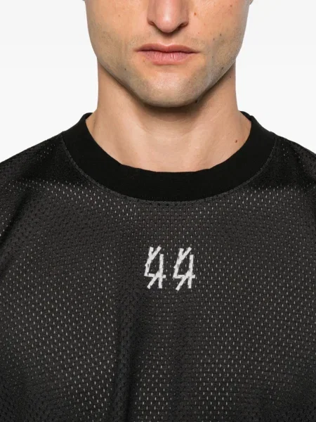 Tricou 44 Label Group cu broderie negru