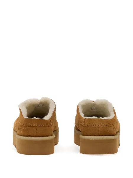 Papuci de casă Clarks Originals cu platformă maro