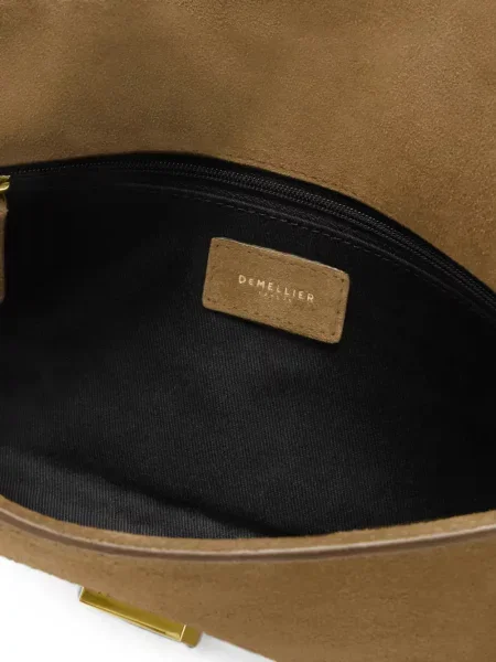 Τσάντα shopper Demellier σουέτ καφέ