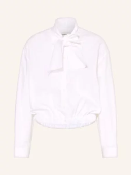 Claudie Pierlot Bluzka Z Kołnierzykiem weiss biała