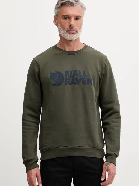 Fjallraven μπλούζα ανδρική Fjällräven Logo πράσινο