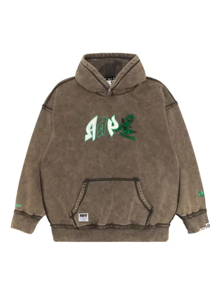 Hanorac cu glugă Aape By A Bathing Ape cu imagine maro