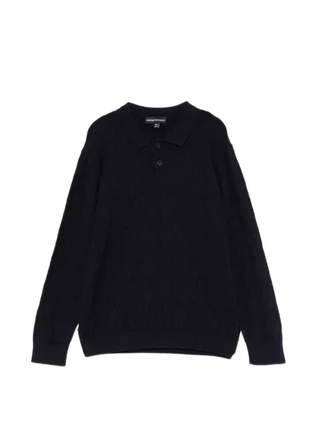 Koszulka polo dziecięca Emporio Armani niebieska