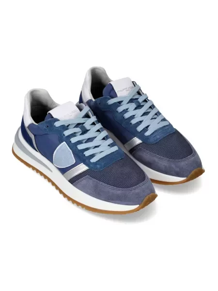 Buty do biegania Philippe Model skórzane do biegania niebieskie