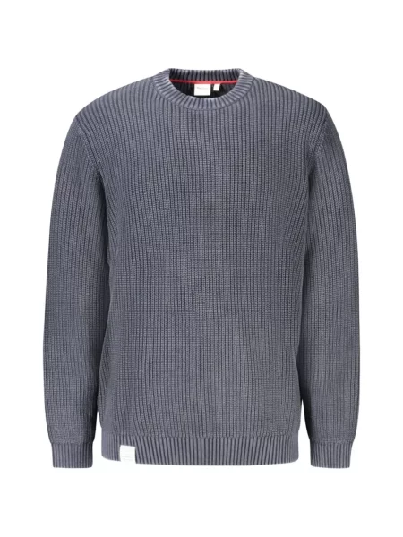 Pulover Pepe Jeans cu decolteu rotund albastru