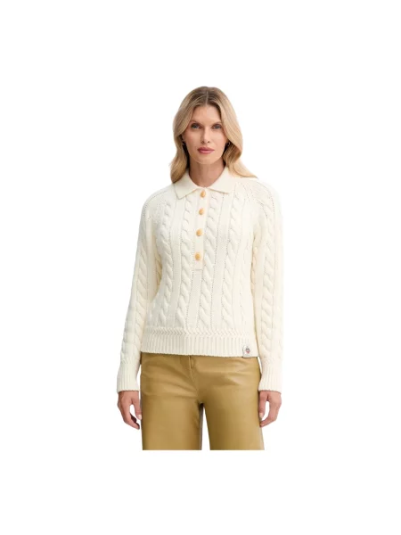 Sweter Bally wełniany beżowy