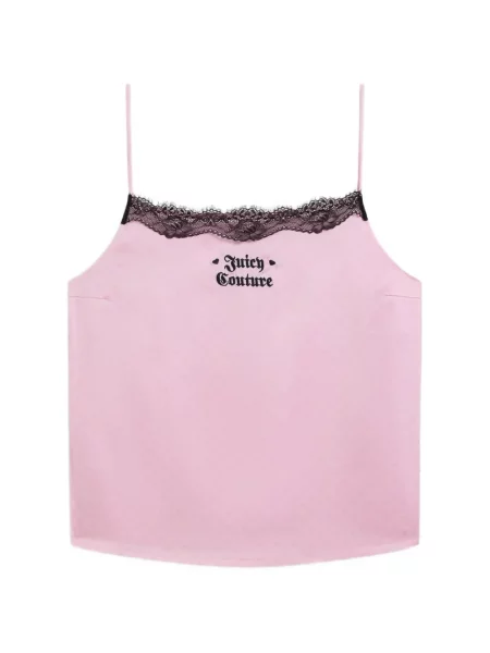 Pijamale Juicy Couture cu imagine din dantelă cu motiv cu inimi roz
