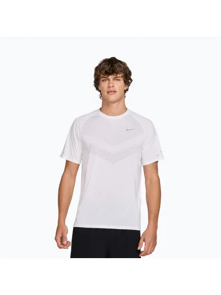Tricou de alergare pentru bărbați Nike Stride ADV white alb