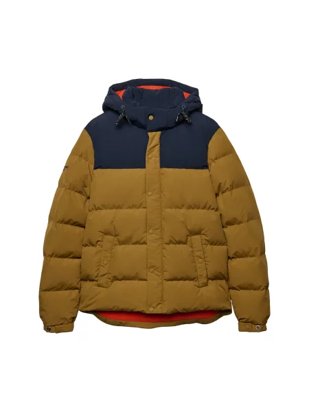 Superdry & Co Zimní bunda EVEREST námořnická modř / karamelová