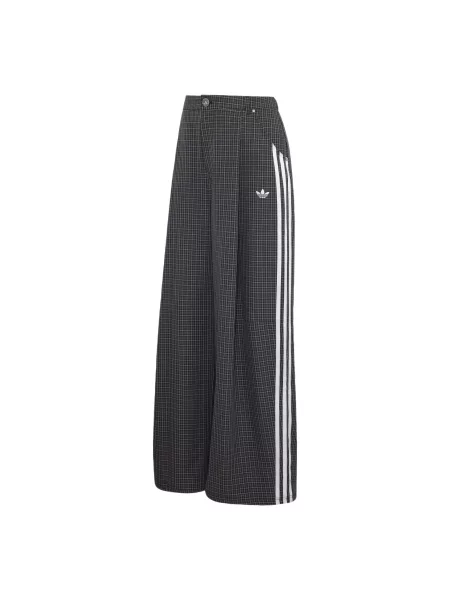 ADIDAS ORIGINALS Παντελόνι πλισέ γκρι / μαύρο λευκό