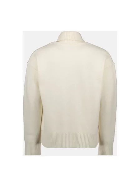 Sweter Ami Paris w serca beżowy