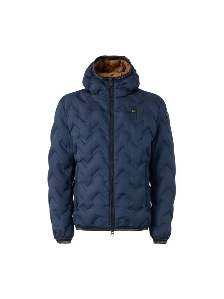 Pánska bunda Blauer USA Piery blue inside brown modrá