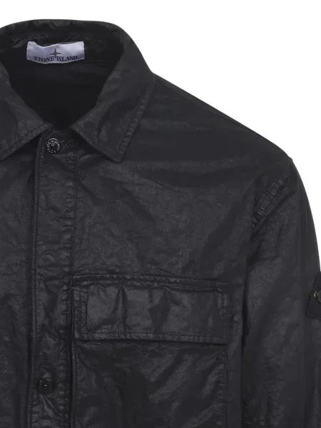 Cămașă Stone Island cu strasuri negru