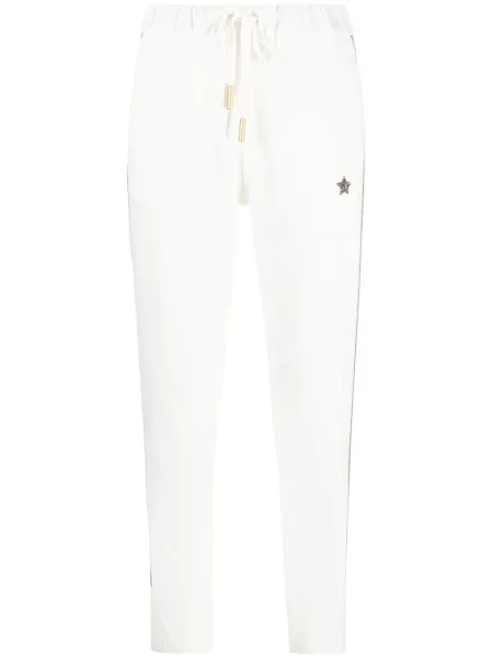 Pantaloni Lorena Antoniazzi alergare alb
