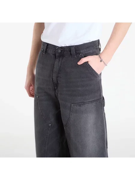 Dżinsy krój wide fit naszywka z logo model Grind' Carhartt Work In Progress czarne