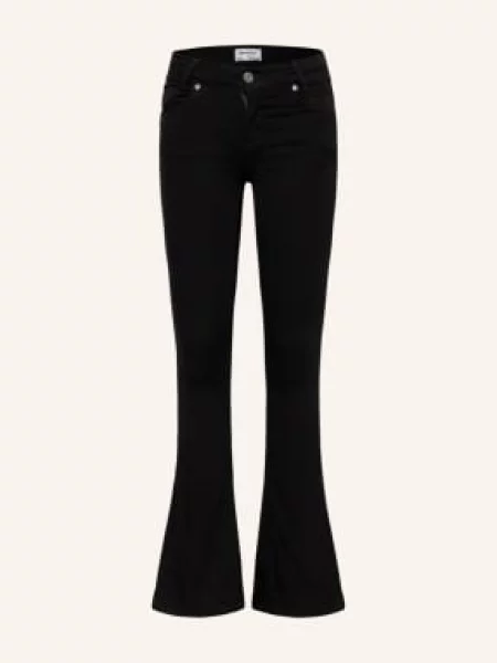 Blue Effect Jeansy Flare Fit schwarz czarne
