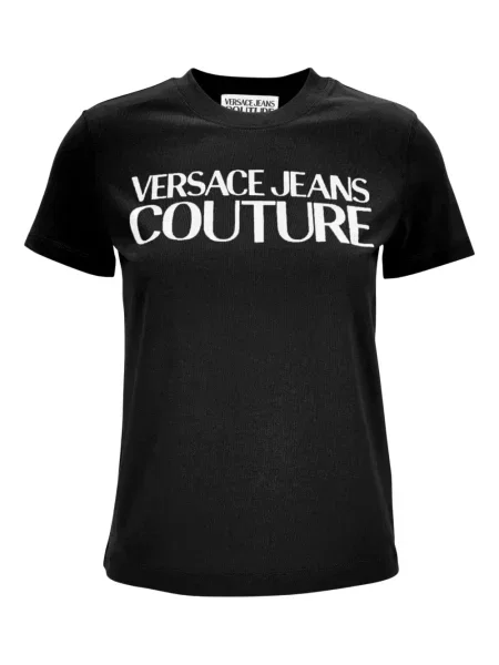 Tricou Versace Jeans Couture cu imagine negru