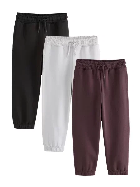 Next Pantaloni maro închis / deschis / ciclam gri