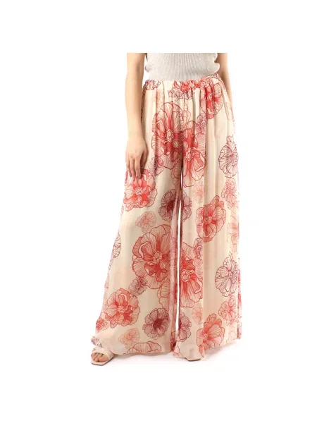 Pantaloni Crochè roșu