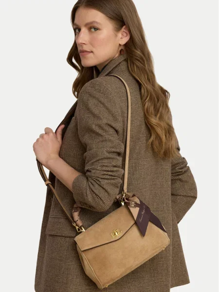 Kabelka Lauren Ralph Lauren béžová