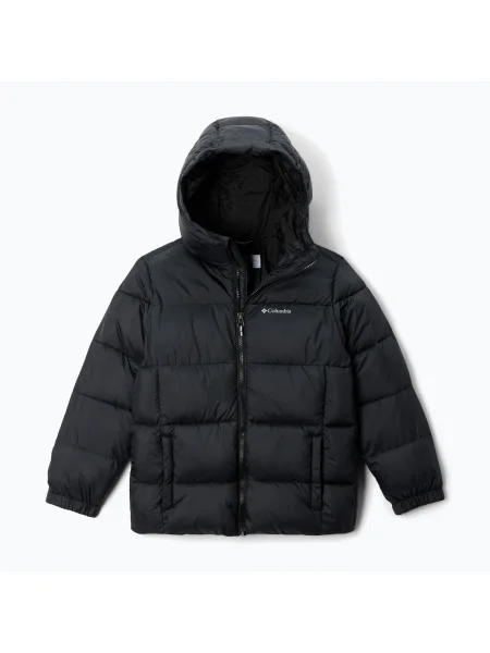Gyerek bélelt dzseki Columbia Puffect Hooded black. Méret: S fekete