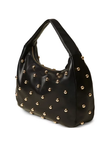 Τσάντα shopper Twinset με καρφιά μαύρο