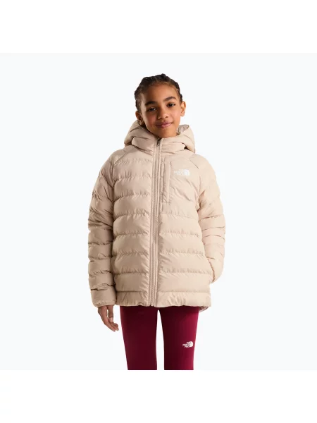 Gyerek bélelt kabát The North Face Reversible Perrito Hooded timeless taupe. Méret: L bézs