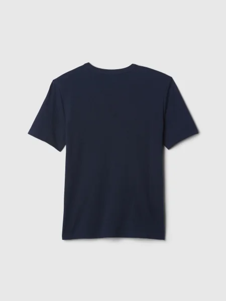 GAP Tricou albastru marin / gri alb