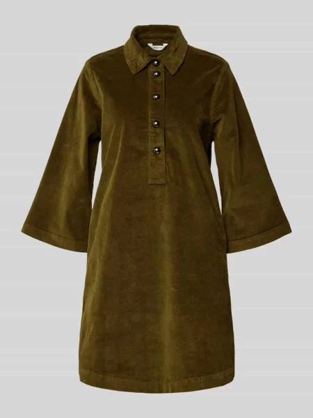 Sukienka koszulowa o długości do kolan ze sztruksu model ‘Dasik’ B.young