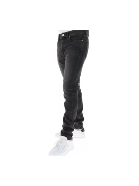 Zwężane dżinsy Calvin Klein Jeans zwężany czarny
