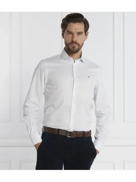 Tommy Hilfiger Cămașă CL-W DOBBY PRINT SF alb