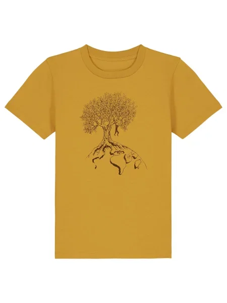 Life-Tree Majica Kids Unisex Hanging On oker