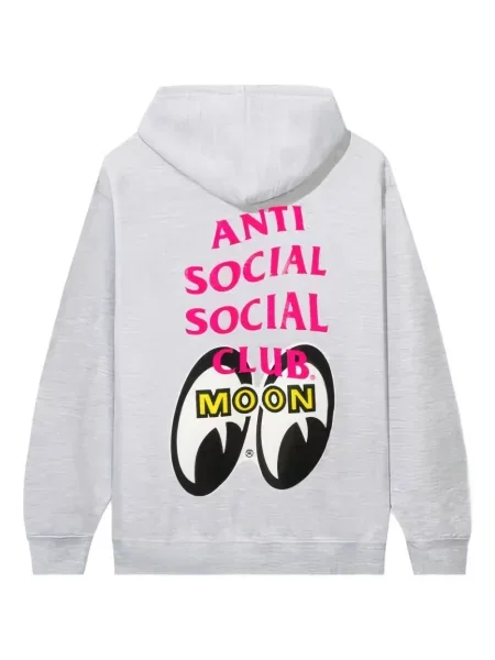Суичър с качулка Anti Social Social Club сиво