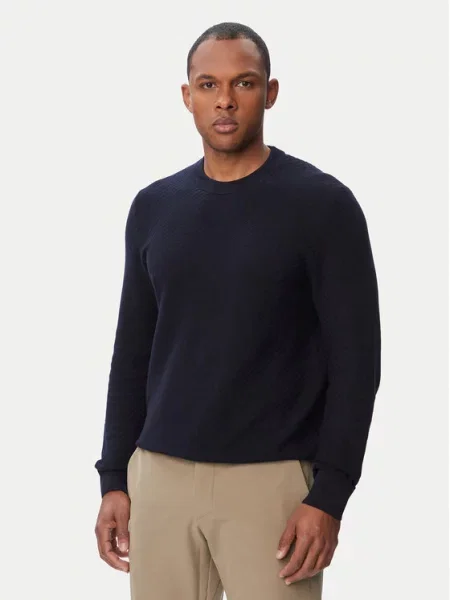 BOSS Sweter H-Lofranco granatowy
