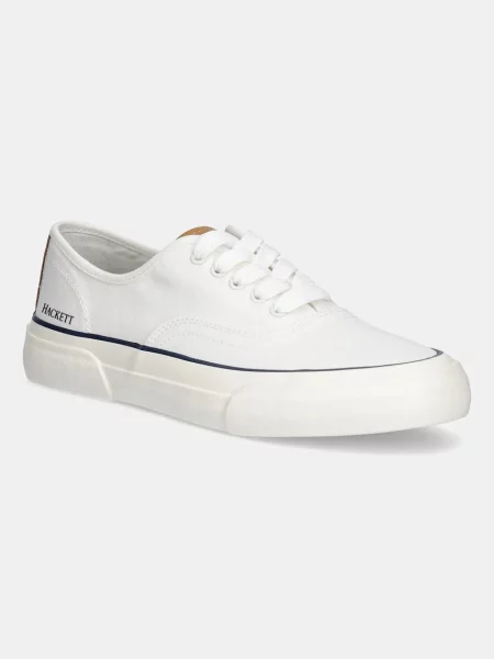 Ниски кецове Hackett London BLAKE SMART бяло