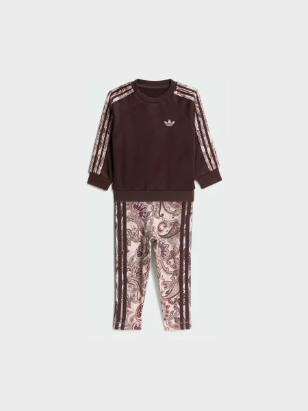 Дитячий Спортивний костюм adidas Graphics перероблений коричневий