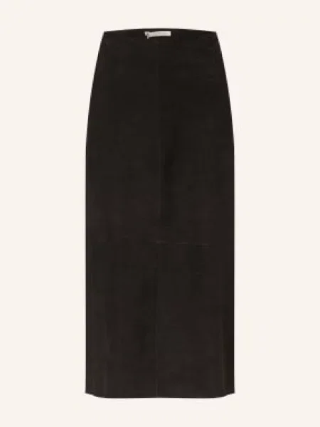 By Malene Birger Skórzana Spódnica Palomie schwarz czarna