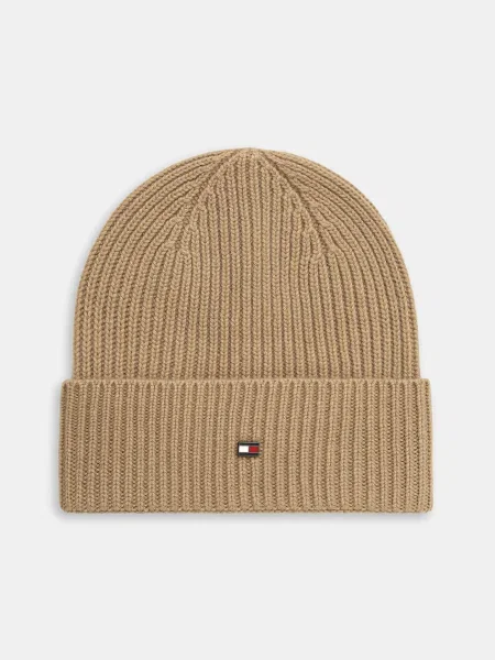 Кашмирена шапка Tommy Hilfiger зелено бежово