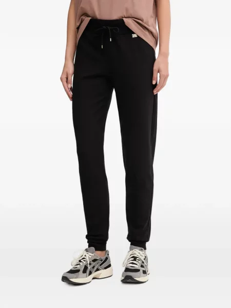 Pantaloni Ea7 Emporio Armani alergare cu autograf cu cordon negru