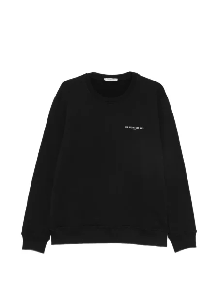Bluza Ih Nom Uh Nit z nadrukiem z okrągłym dekoltem czarna