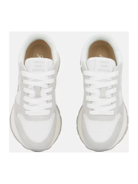 Sneakersy Sun68 skórzane białe